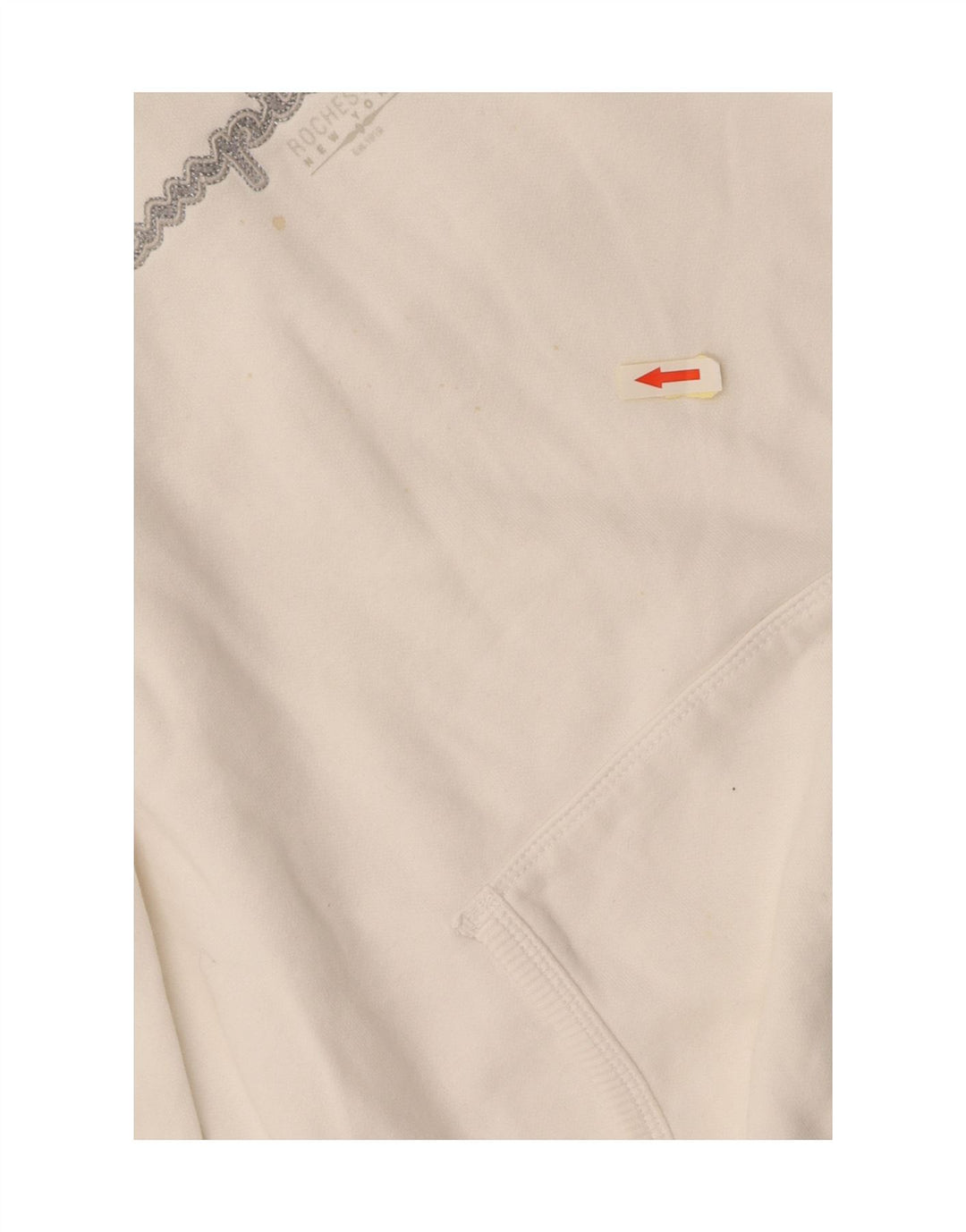 CHAMPION Womens Heritage Classics Grafisk hættetrøje Jumper UK 14 Medium White