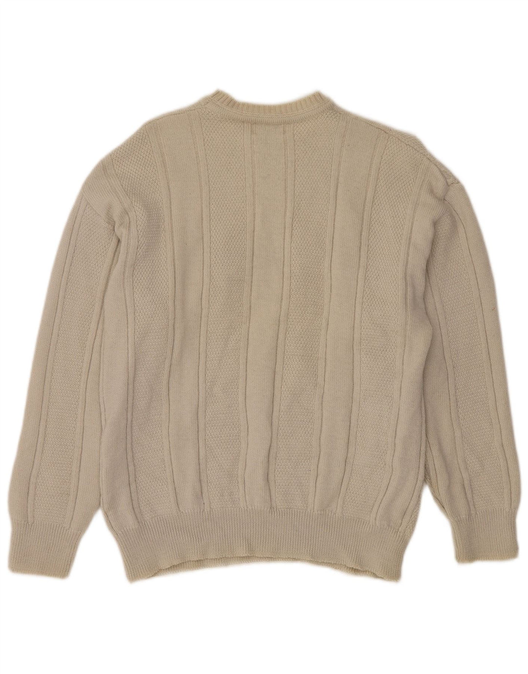 KAPPA Herre grafisk rund hals sweater stor beige