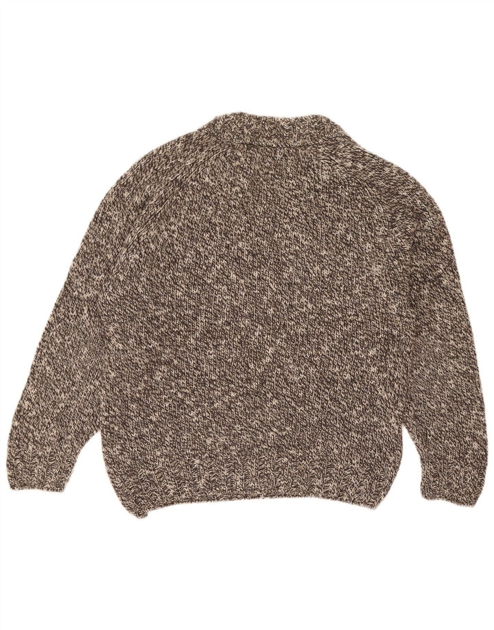 Marks & Spencer Herre sweater med rund hals, lille grå flækket uld