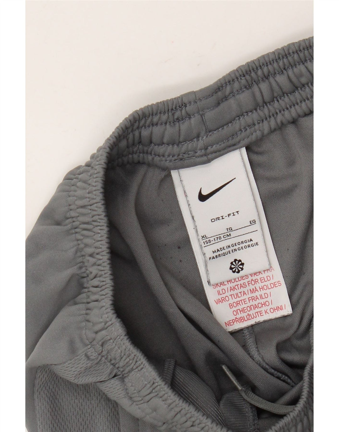Nike drenge Dri Fit træningsdragt bukser 13-14 år XL grå polyester