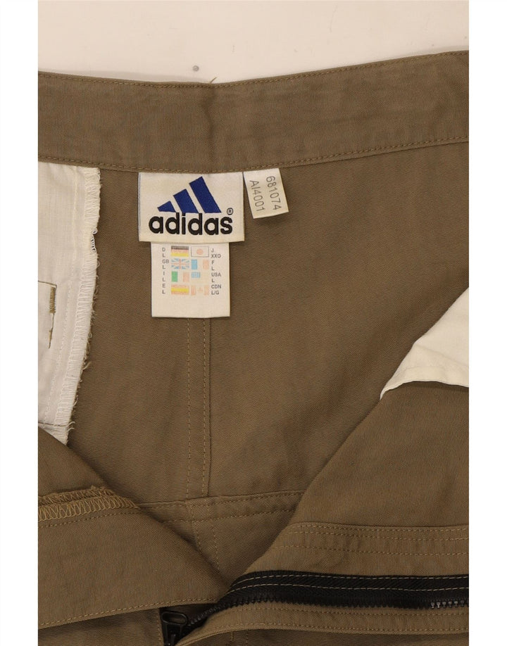 Adidas Herre Cargo Shorts Large W34 Khaki Polyamid