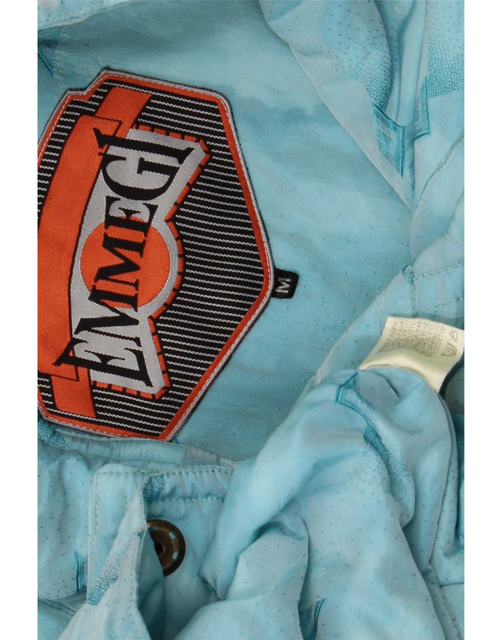 Emmegi Mens Utility Gilet UK 38 Medium Blue Geometrisk Polyamid