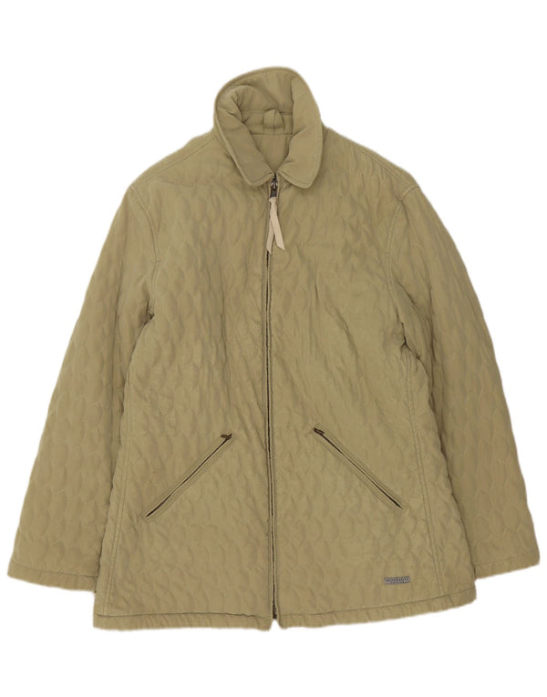 Belfe & Womens Oversized Quiltet Jakke UK 12 Medium Khaki
