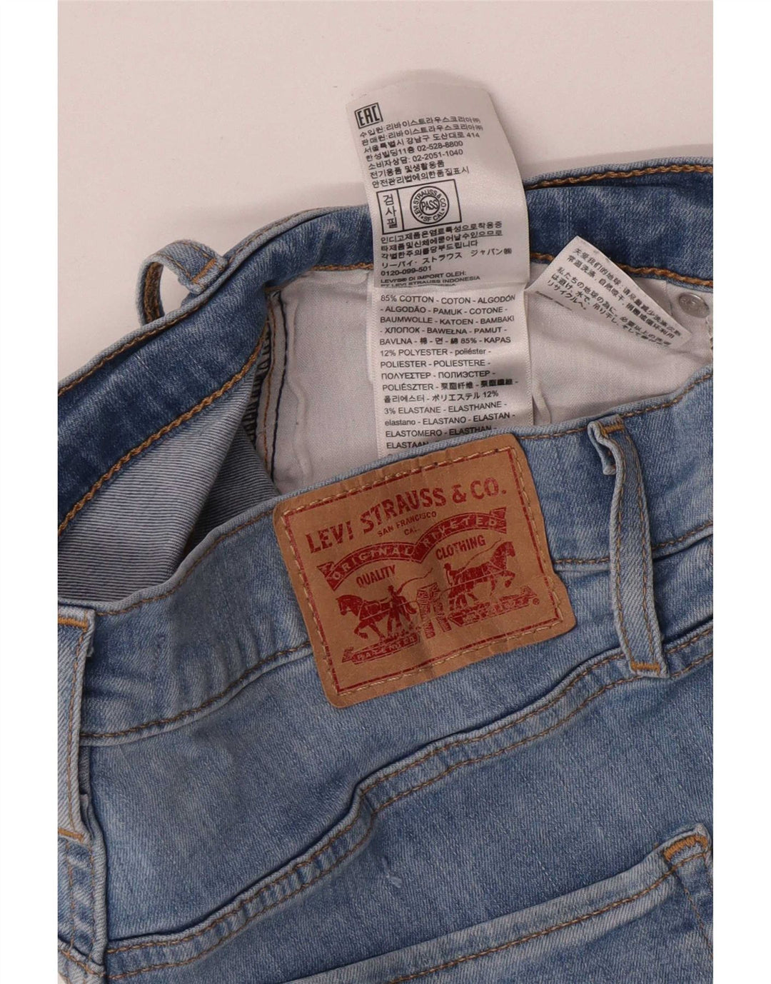 Levi's Dame Skinny Jeans W28 L27 Blå Bomuld