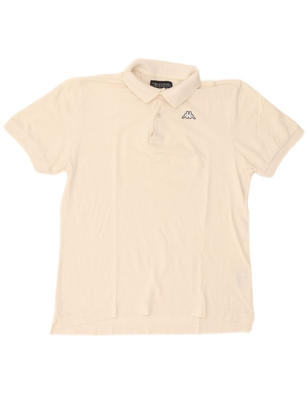 Kappa herre poloshirt Medium Off White Bomuld