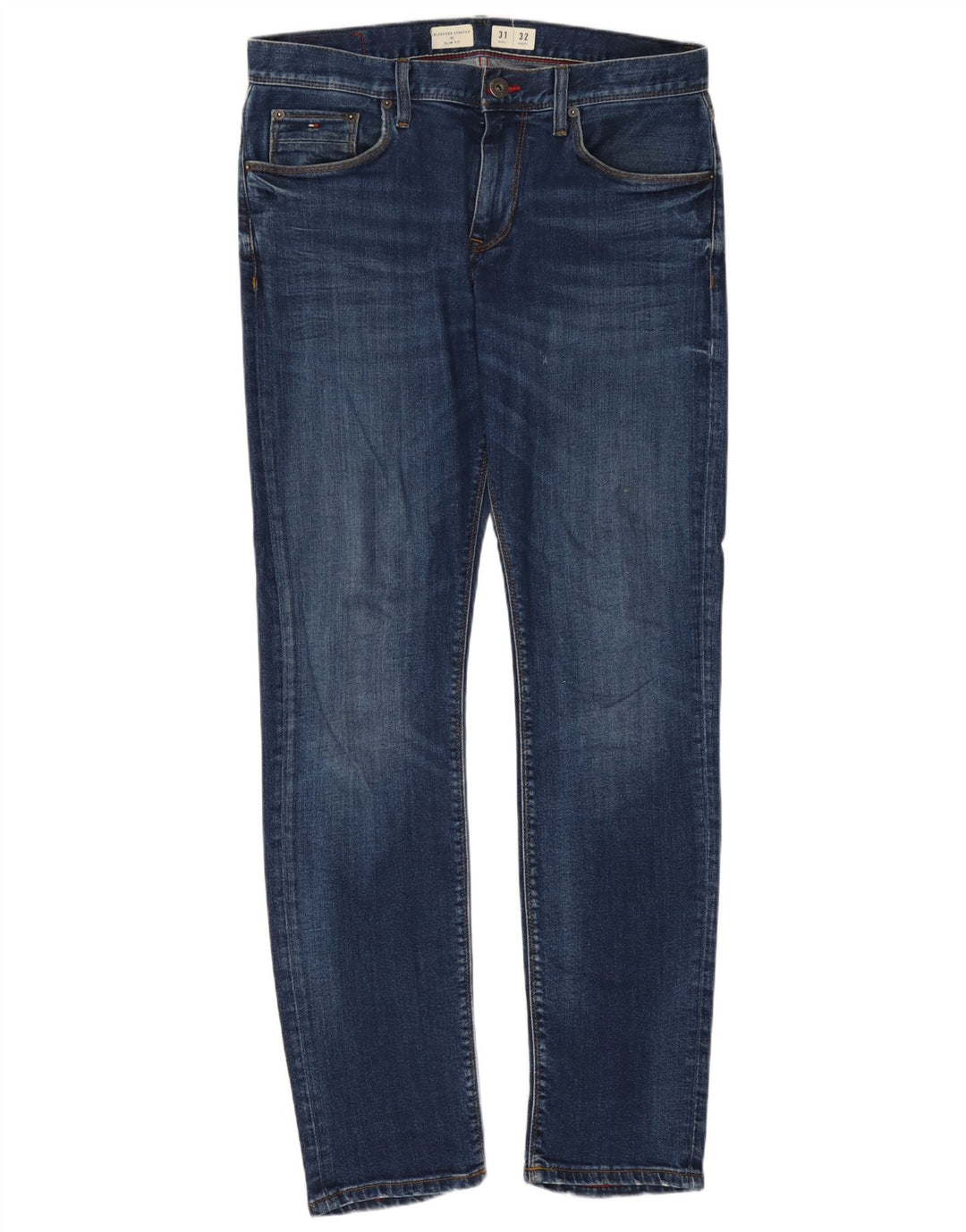 Tommy Hilfiger Herre Bleecker Slim Jeans W31 L32 Blå Bomuld