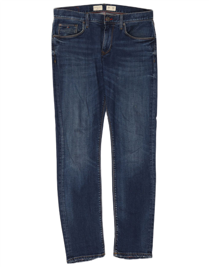 Tommy Hilfiger Herre Bleecker Slim Jeans W31 L32 Blå Bomuld
