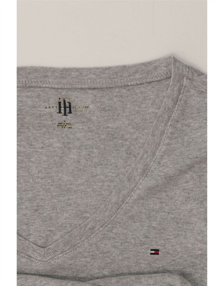 TOMMY HILFIGER T-shirt top til kvinder UK 12 mellemgrå
