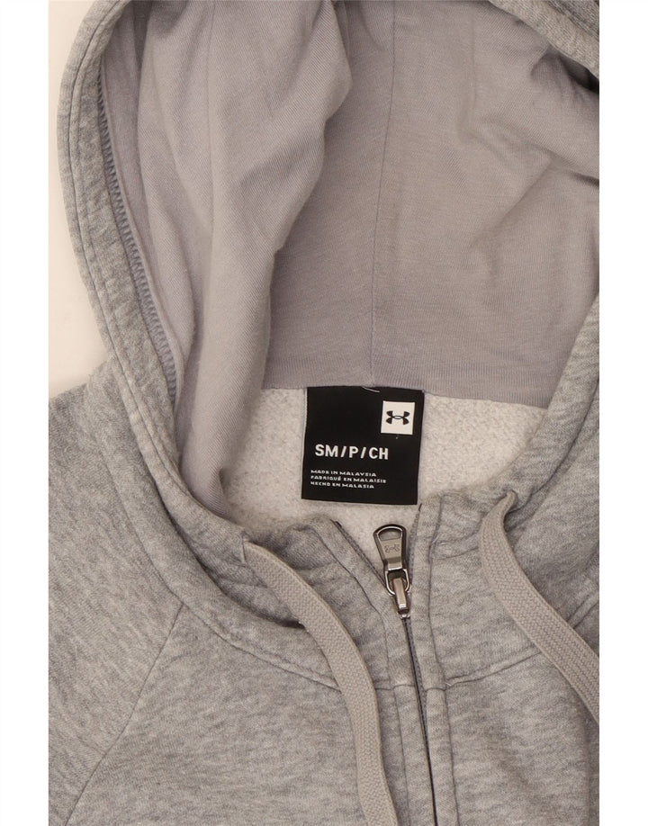 UNDER ARMOUR Herre hættetrøje med lynlås, lille grå
