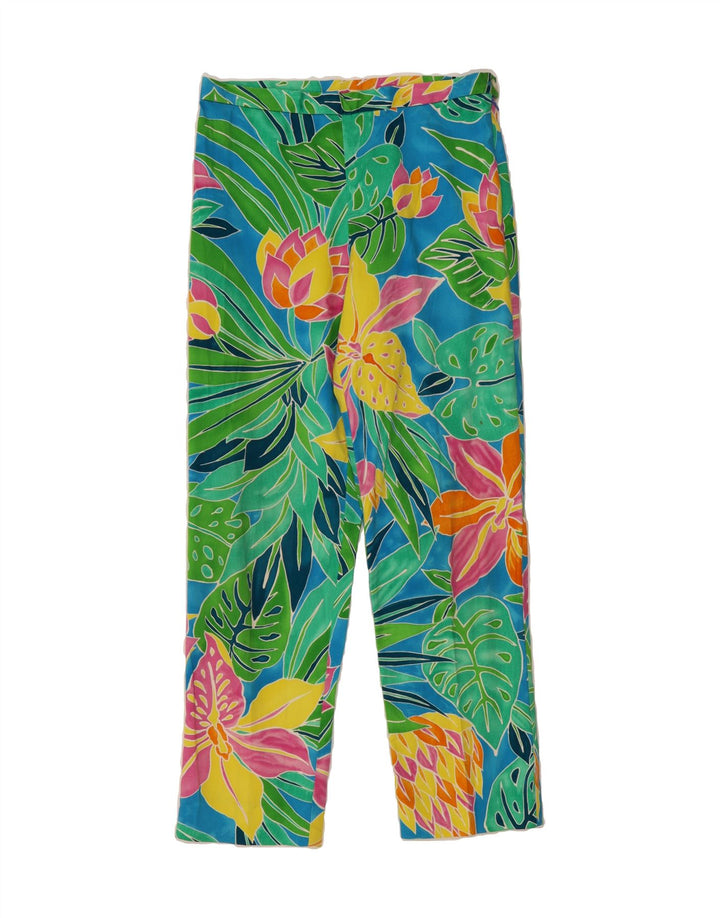 RALPH LAUREN Womens Casual Trousers US 4 Small W28 L26 Multicoloured Vintage Ralph Lauren and Second-Hand Ralph Lauren from Messina Hembry 