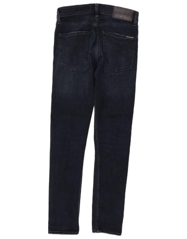 Calvin Klein Herre Skinny Jeans W30 L32 Marineblå Bomuld