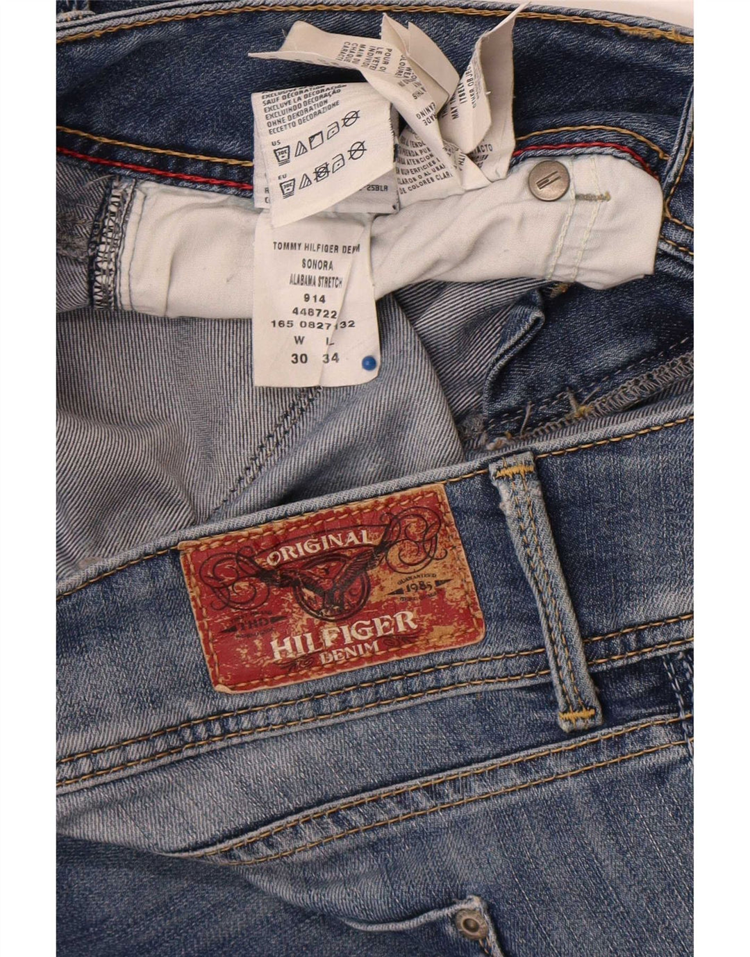 Tommy Hilfiger Dame Slim Jeans W30 L29 Blå Bomuld