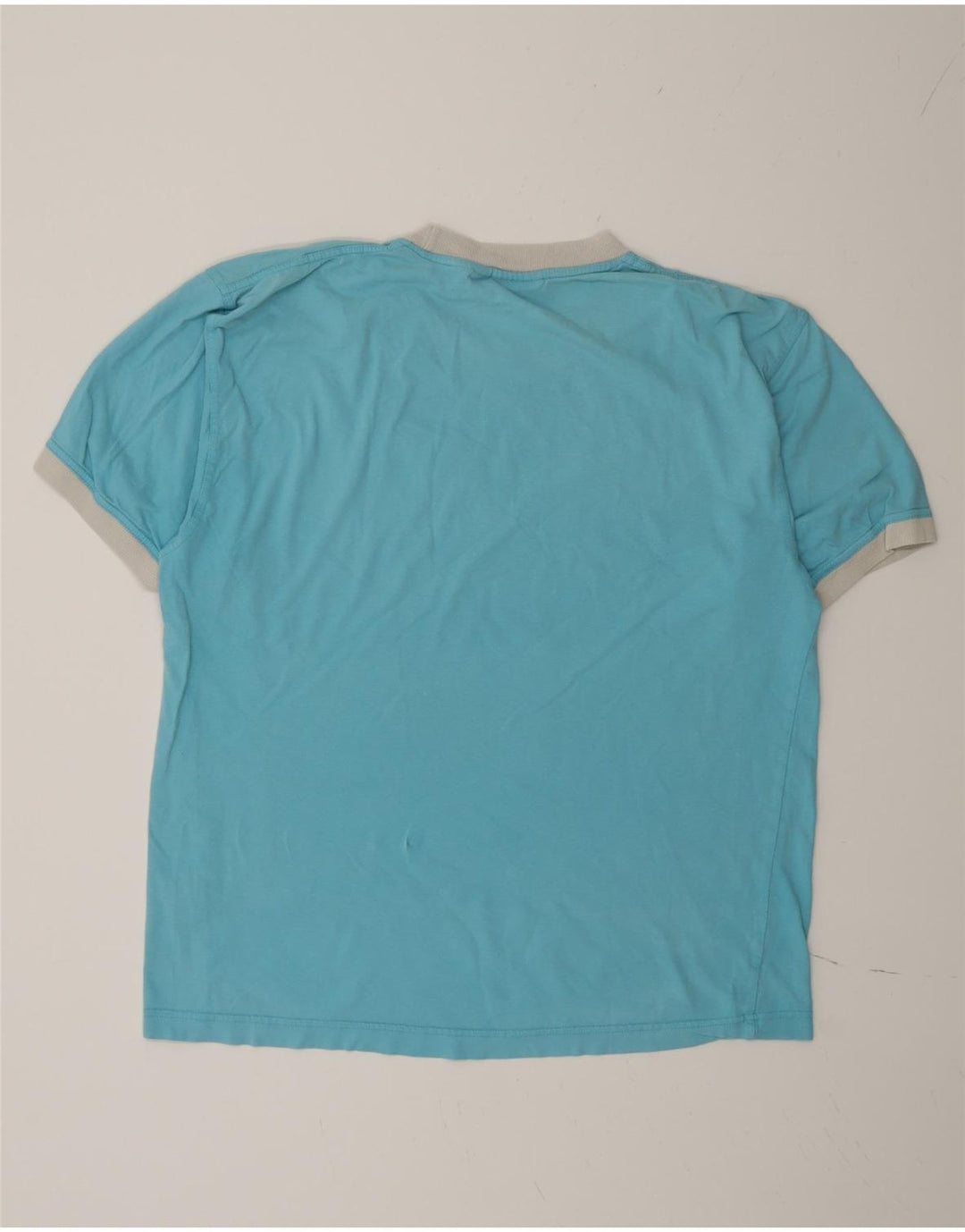 Fila Herre T-Shirt Top Stor Blå Colourblock