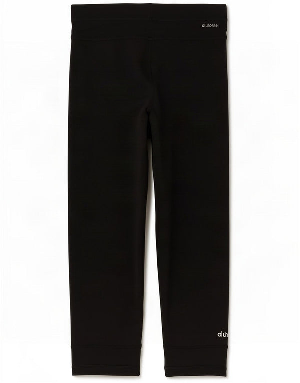 Adidas Womens Tech Fit Capri Leggings UK 8/10 Small Black Polyester Sports