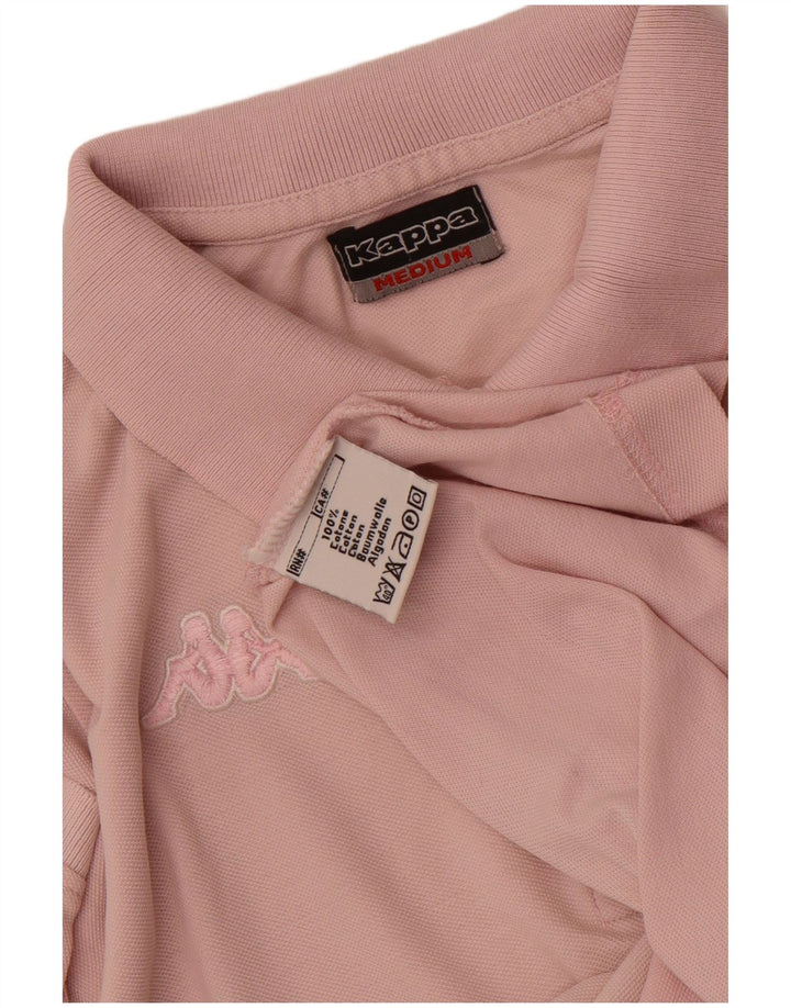 Kappa Dame Polo Shirt UK 12 Medium Pink Bomuld