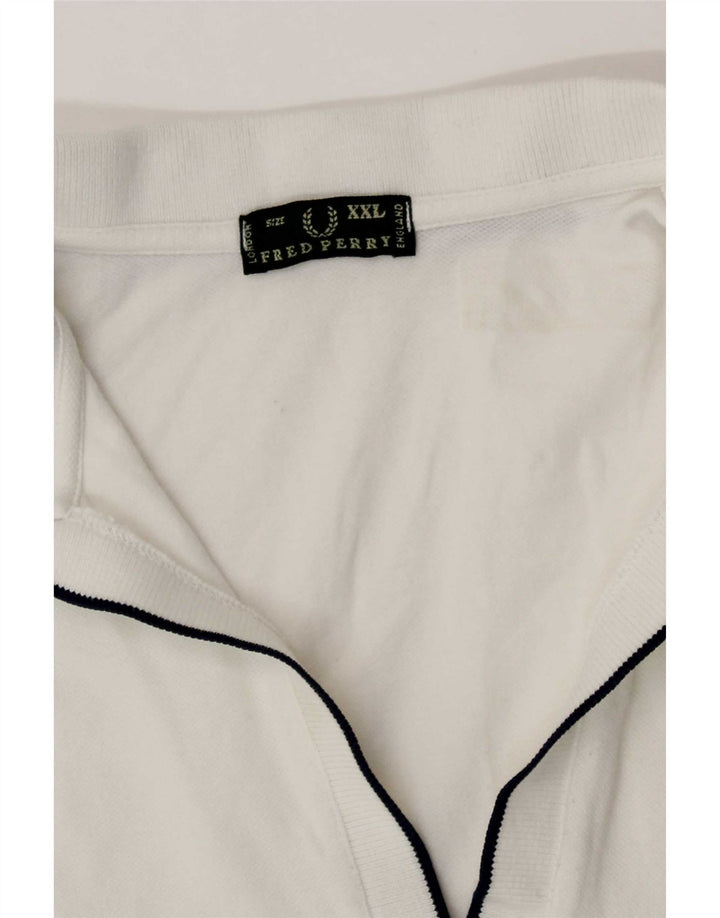 Fred Perry Dame Polo Shirt UK 20 2XL Hvid