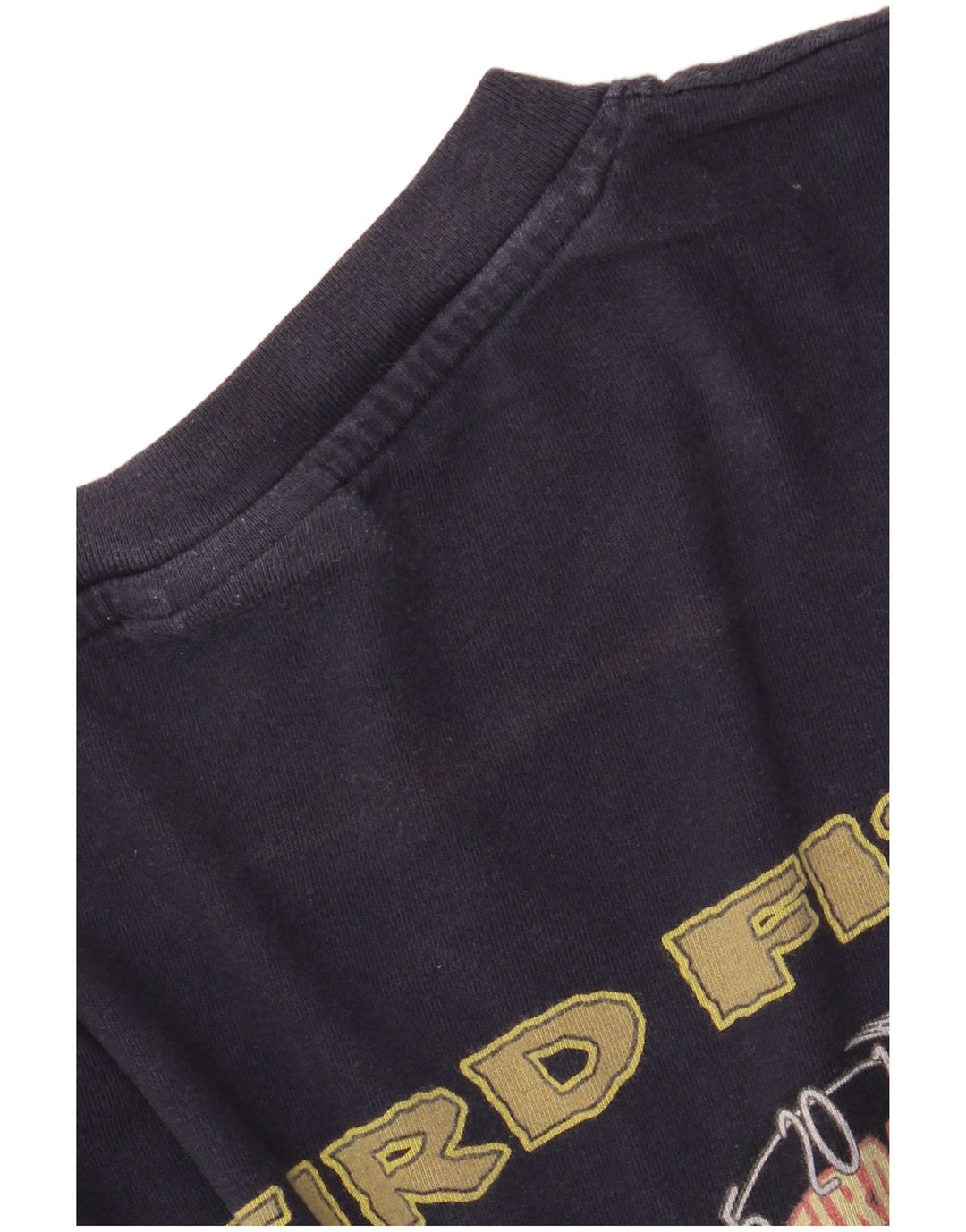 WEIRD FISH Herre grafisk T-shirt top XL marineblå bomuld