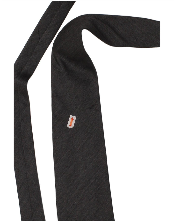 TRUSSARDI Mens Tie One Size Grey Silk Classic