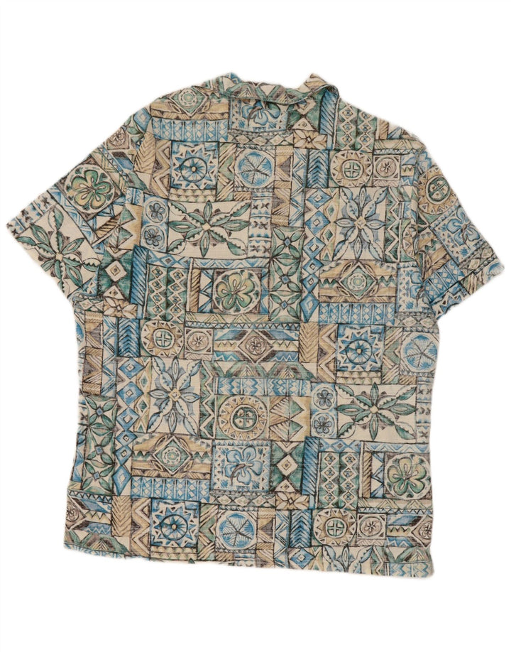Rip Curl Kortærmet Herreskjorte Medium Blue Patchwork