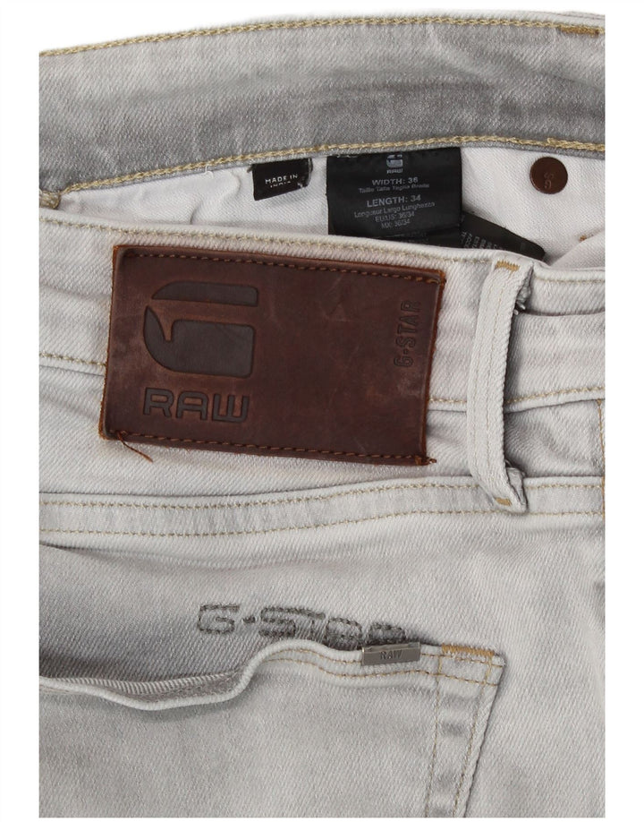 G-Star Skinny Jeans til mænd W36 L34 Grå bomuld