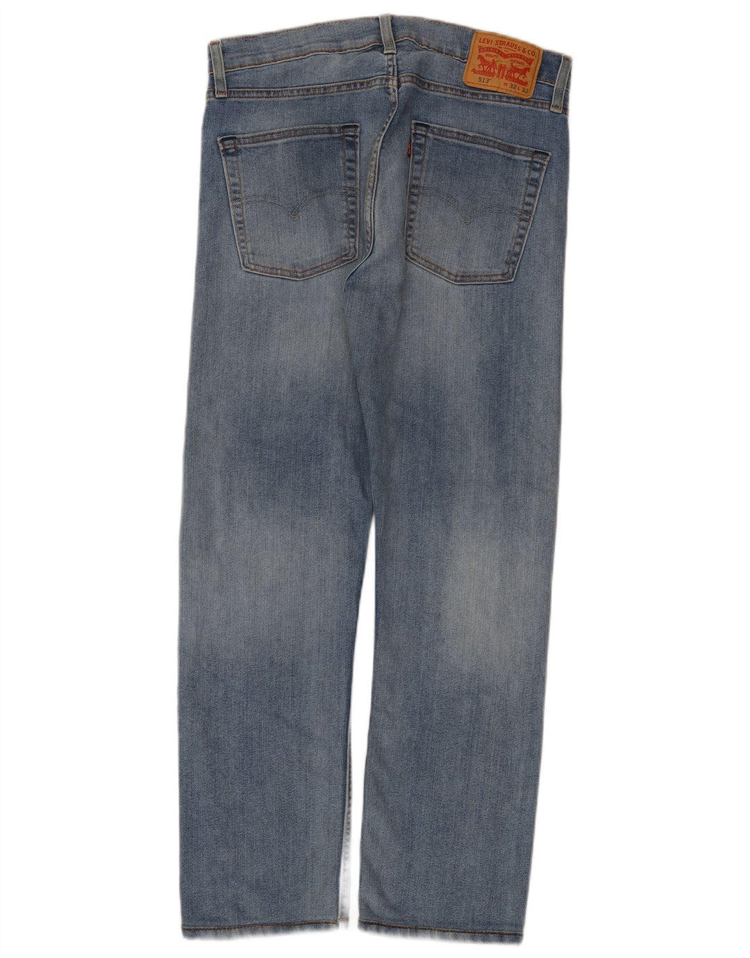 Levi's Herre 513 Straight Jeans W32 L28 Blå Bomuld