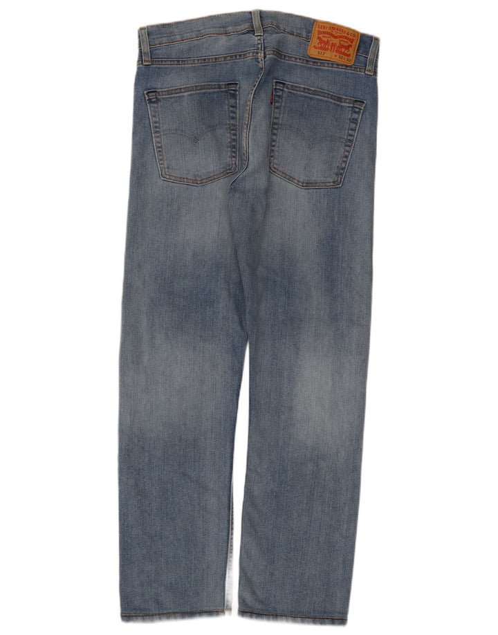 Levi's Herre 513 Straight Jeans W32 L28 Blå Bomuld