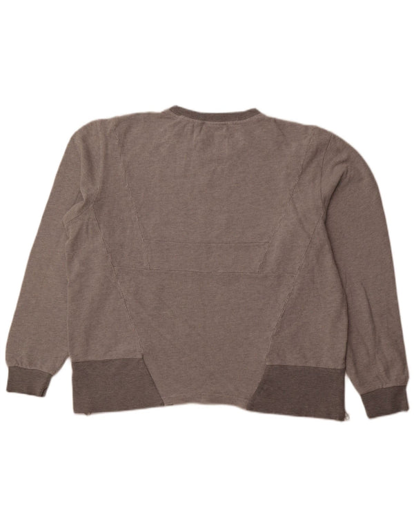 ADIDAS Oversized sweatshirttrøje til kvinder UK 18 XL Grå bomuld