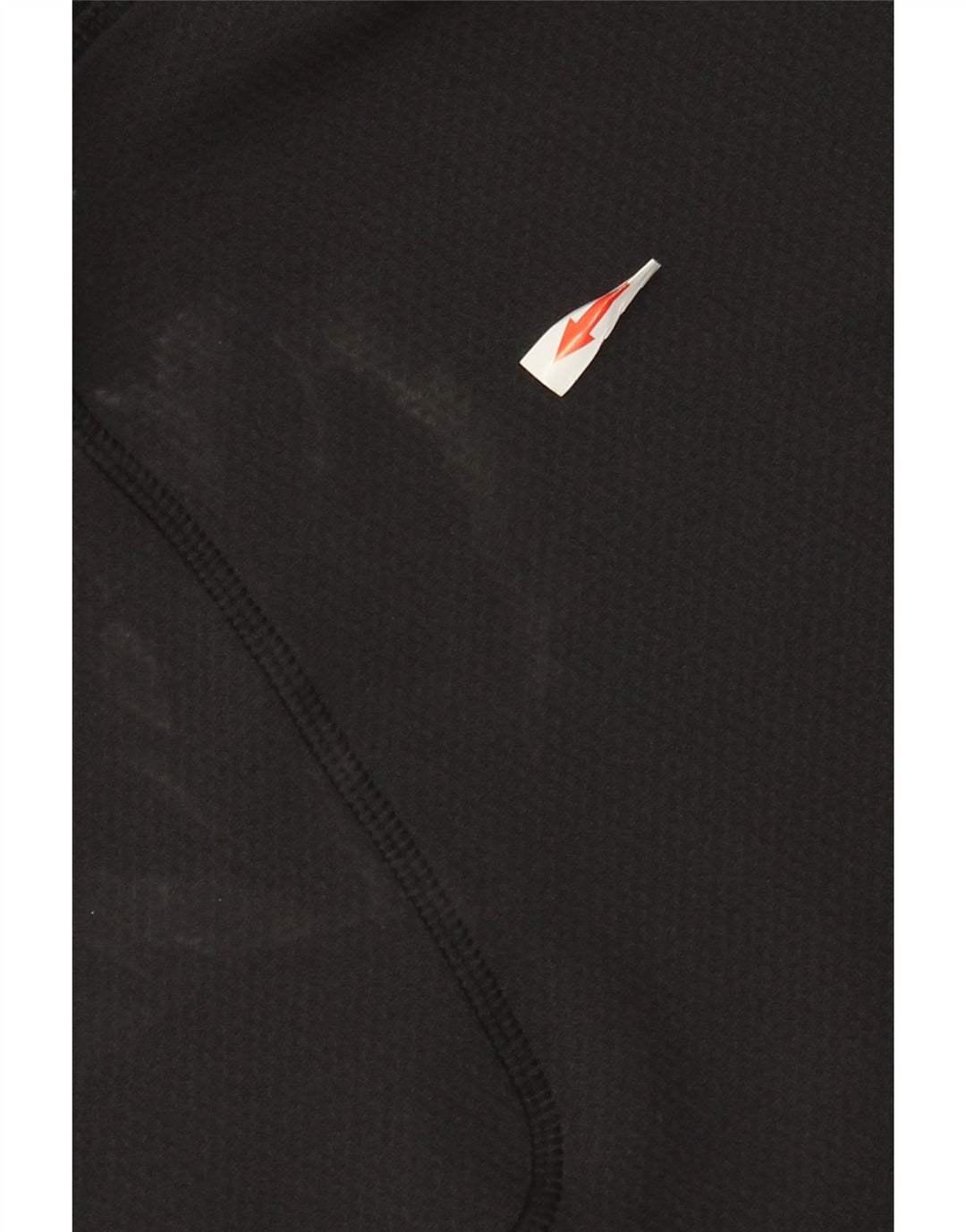 Nike herre lynlås-hals top langærmet UK 42/44 stor sort polyester