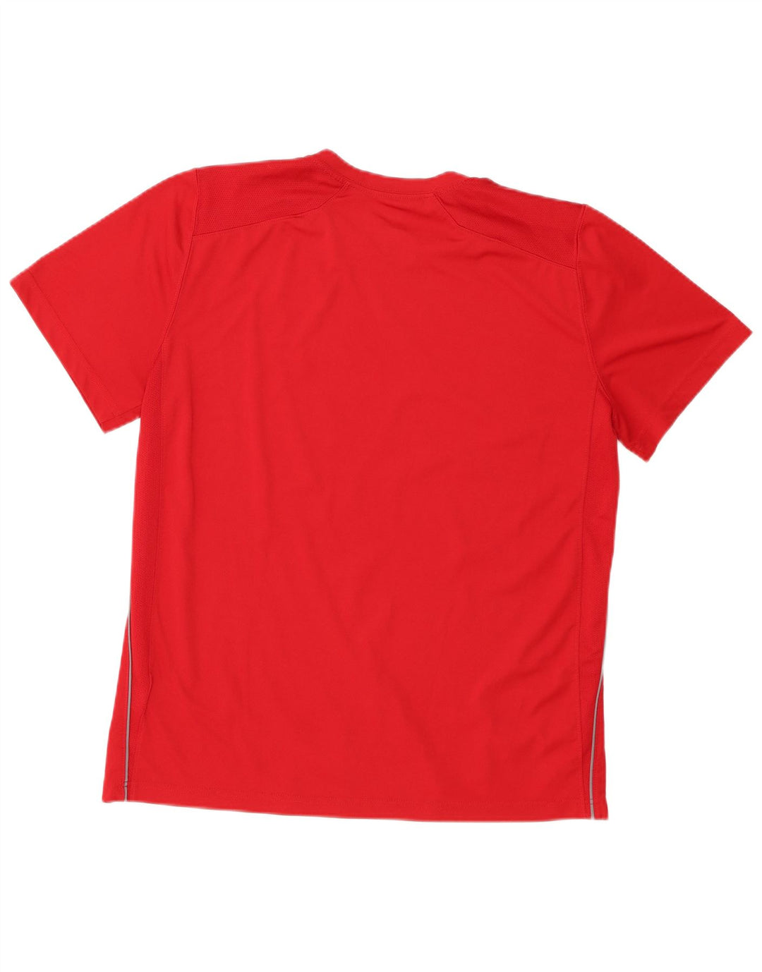 Nike Herre Dri Fit T-Shirt Top Stor Rød Polyester