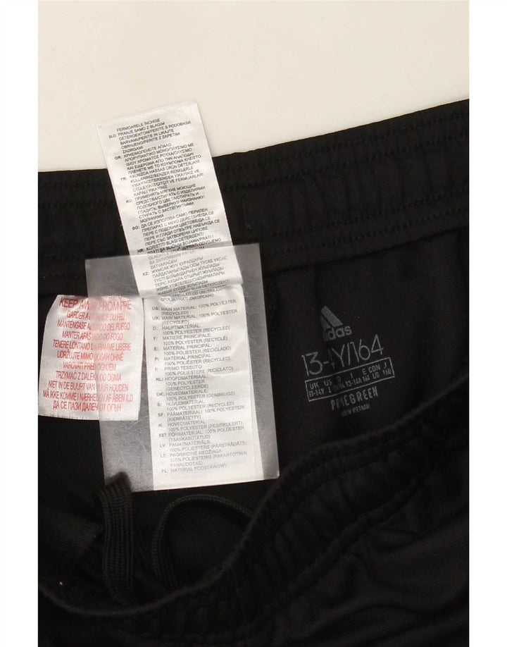 Adidas Boys Aeroready Tracksuit Bukser 13-14 år Sort Polyester