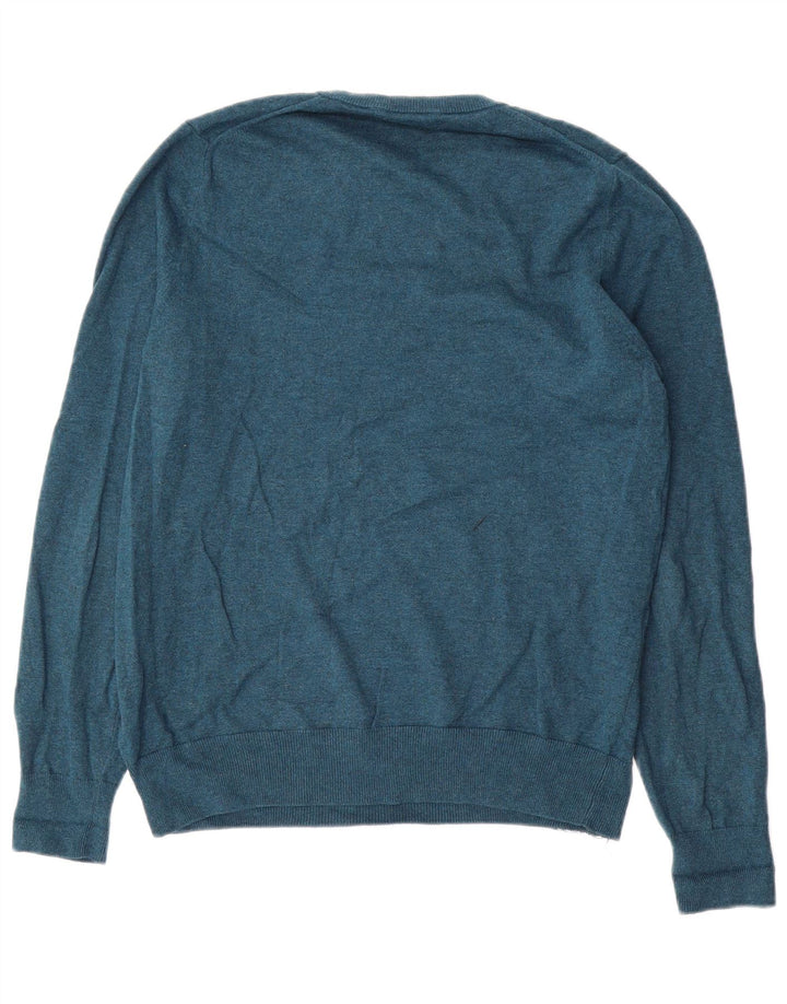 Marks & Spencer Herre sweater med rund hals, mellemblå bomuld