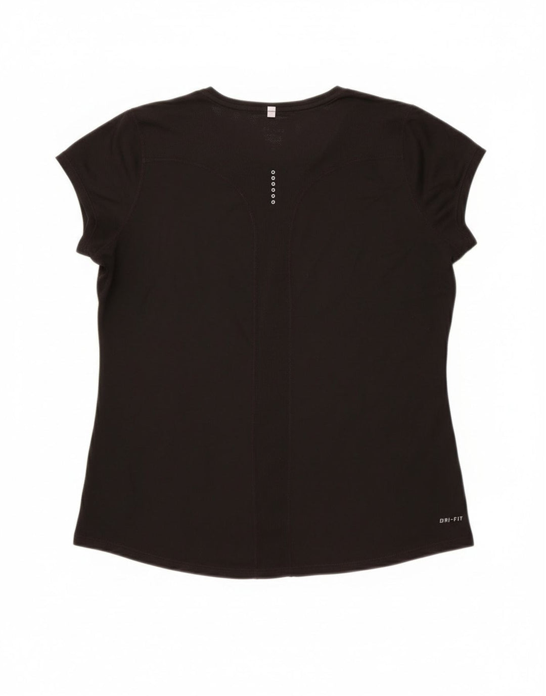 Nike Dame Dri Fit T-Shirt Top UK 18 XL Sort Polyester