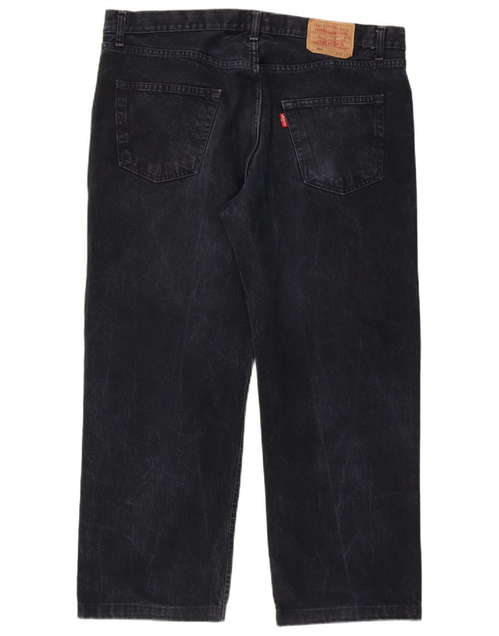 Levi's Herre 501 lige jeans W40 L26 sort bomuld
