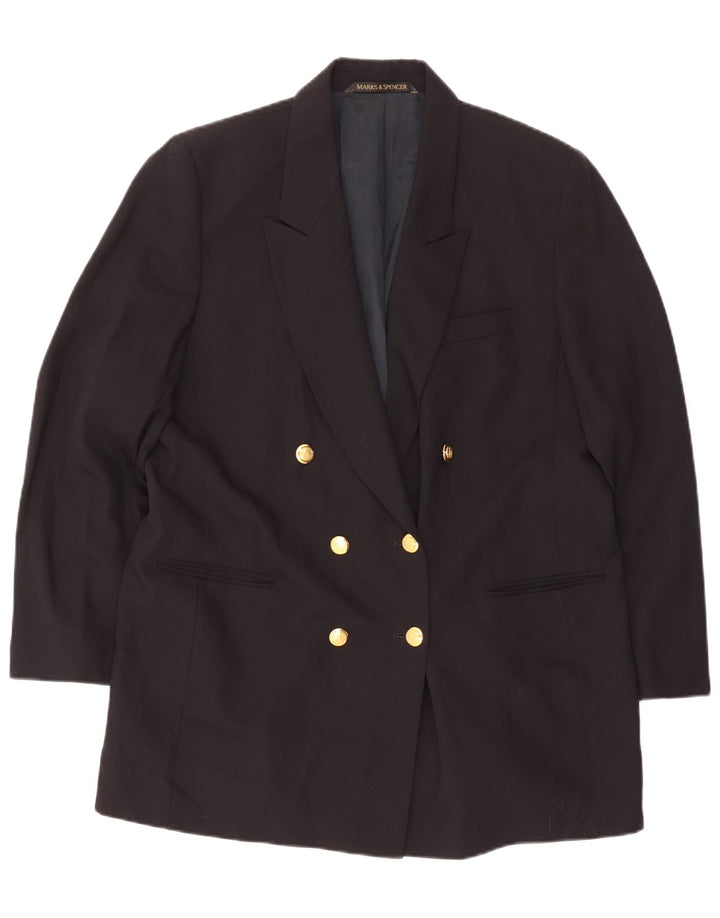 Marks & Spencer Dame St. Michael Blazer Jacket UK 20 2XL Navy Blue