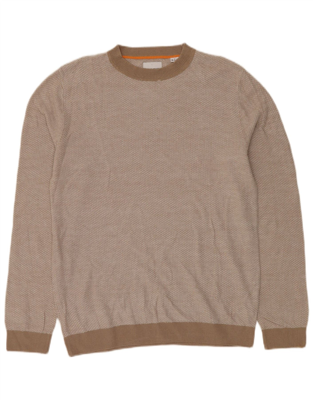 JACK & JONES Herre Crew Neck Jumper Sweater XL Beige Akryl