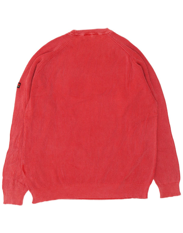 Navigare Herre sweater med rund hals 2XL rød bomuld