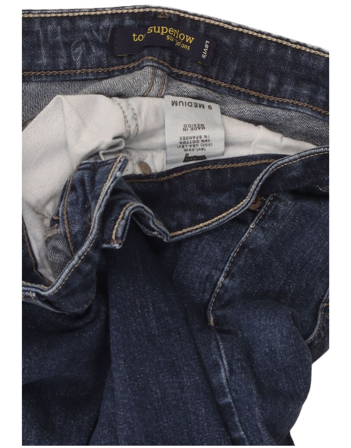 Levi's Dame 524 Super Low Skinny Jeans US 9 Medium W32 L31 Blå Bomuld