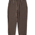 ZARA koniske chinobukser til kvinder Medium W28 L26 Sort Gingham Polyester