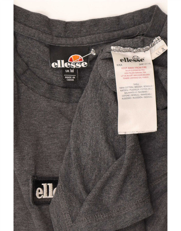 Ellesse Herre T-Shirt Top Medium Grå Bomuld