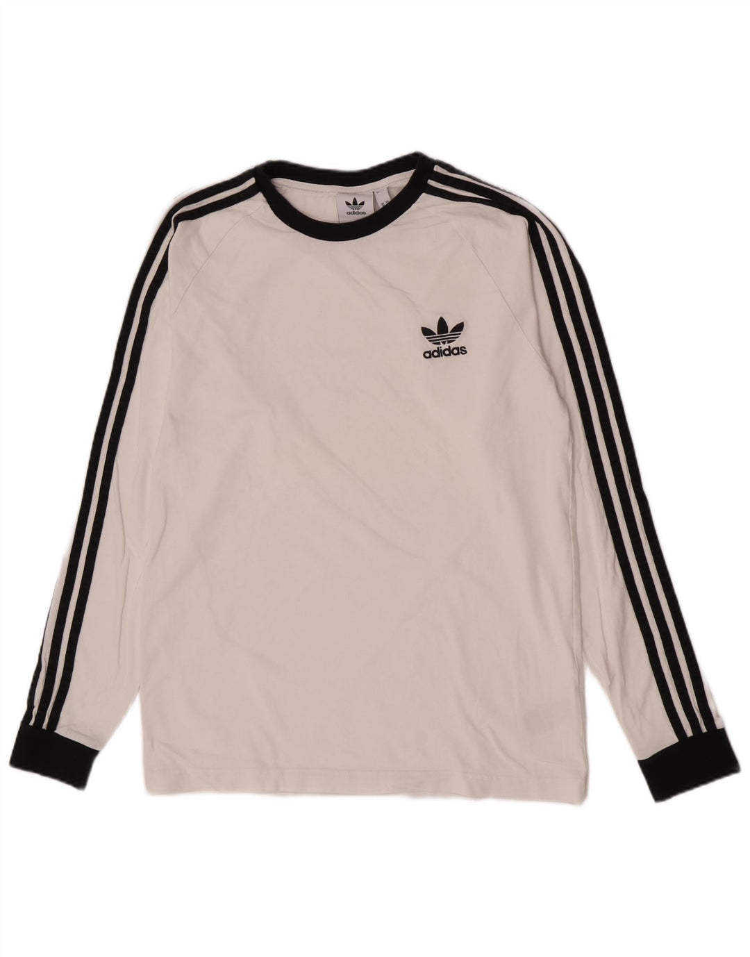 Adidas Herre Regular Top Langærmet Medium White Bomuld