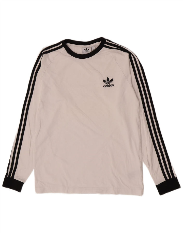 Adidas Herre Regular Top Langærmet Medium White Bomuld