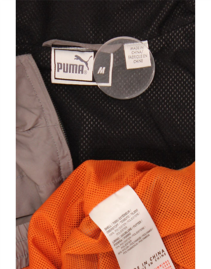 Puma Bomber Jacket UK 38 Medium Grey Colourblock Polyester