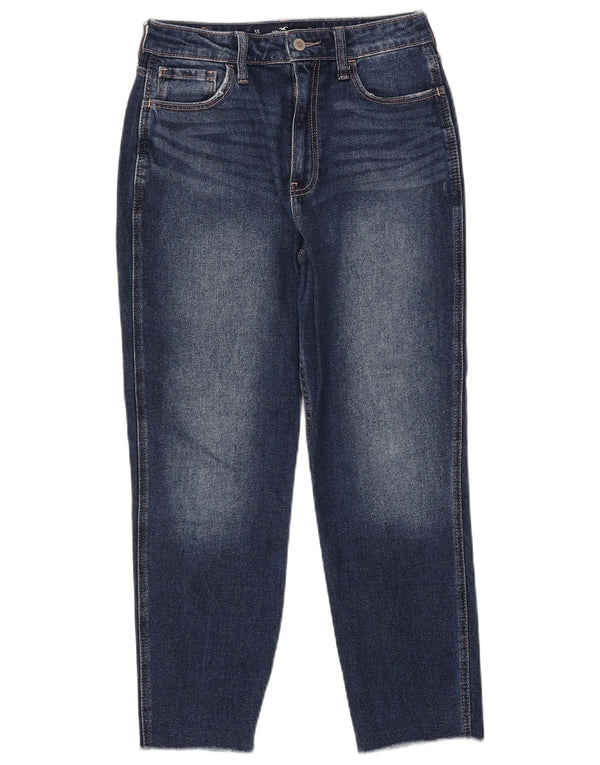 Hollister Womens High Rise Cropped Jeans US 5 Small W27 L25 Blue