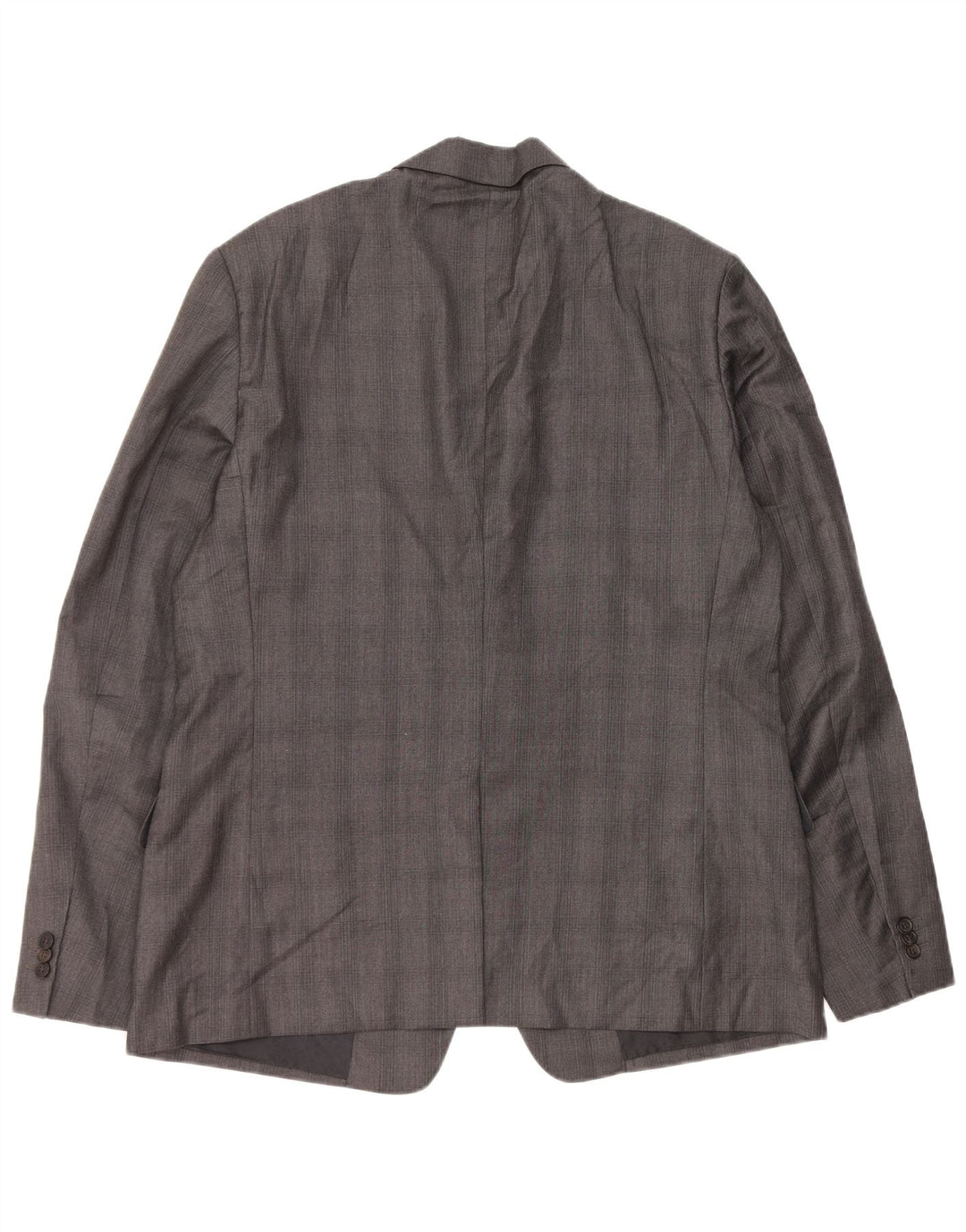 Prada Herre 2-knaps blazerjakke IT 56 2XL Grå ternet viskose