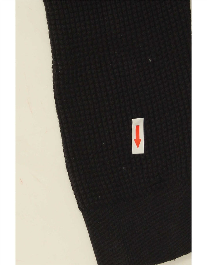 Marks & Spencer Herre Regular Fit Cardigan Sweater Medium Sort Bomuld
