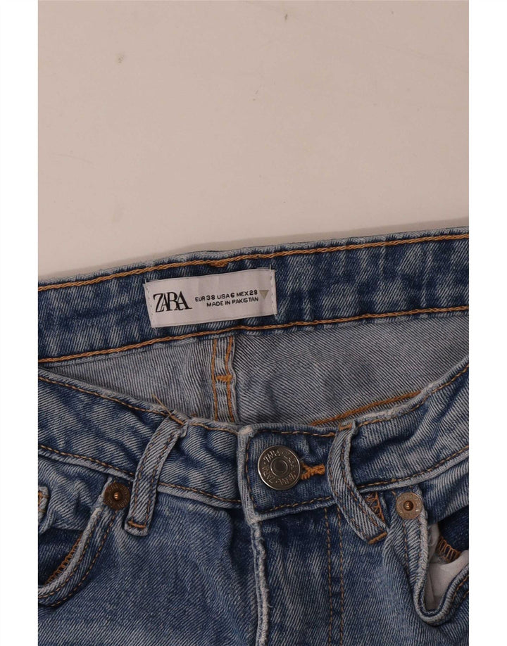 Zara Dame Bootcut Jeans EU 38 Small W28 L32 Blå