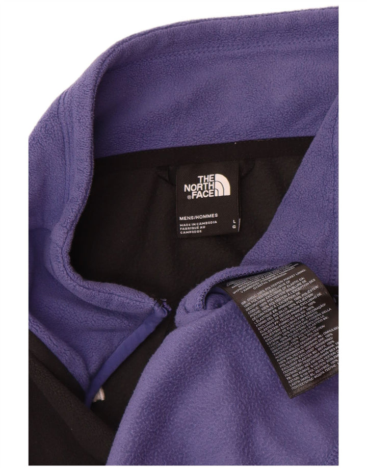 The North Face Herre fleecejakke UK 40 Large Purple Colourblock Polyester