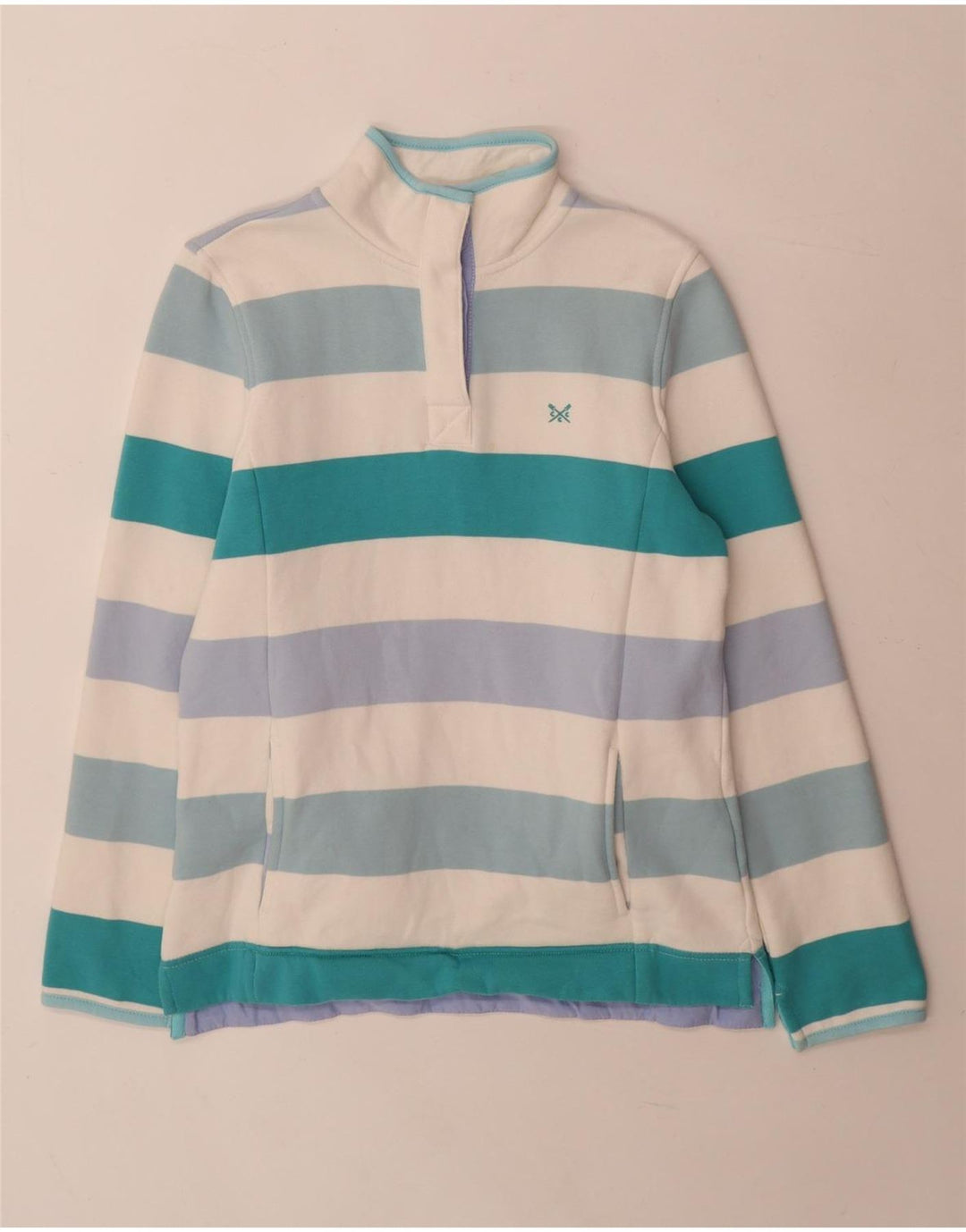 Crew Clothing Dame Sweatshirt Jumper UK 8 Small Multicolored Striped