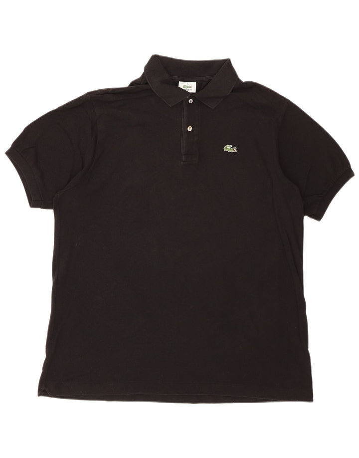 LACOSTE Poloshirt til mænd str. 6 XL Sort bomuld