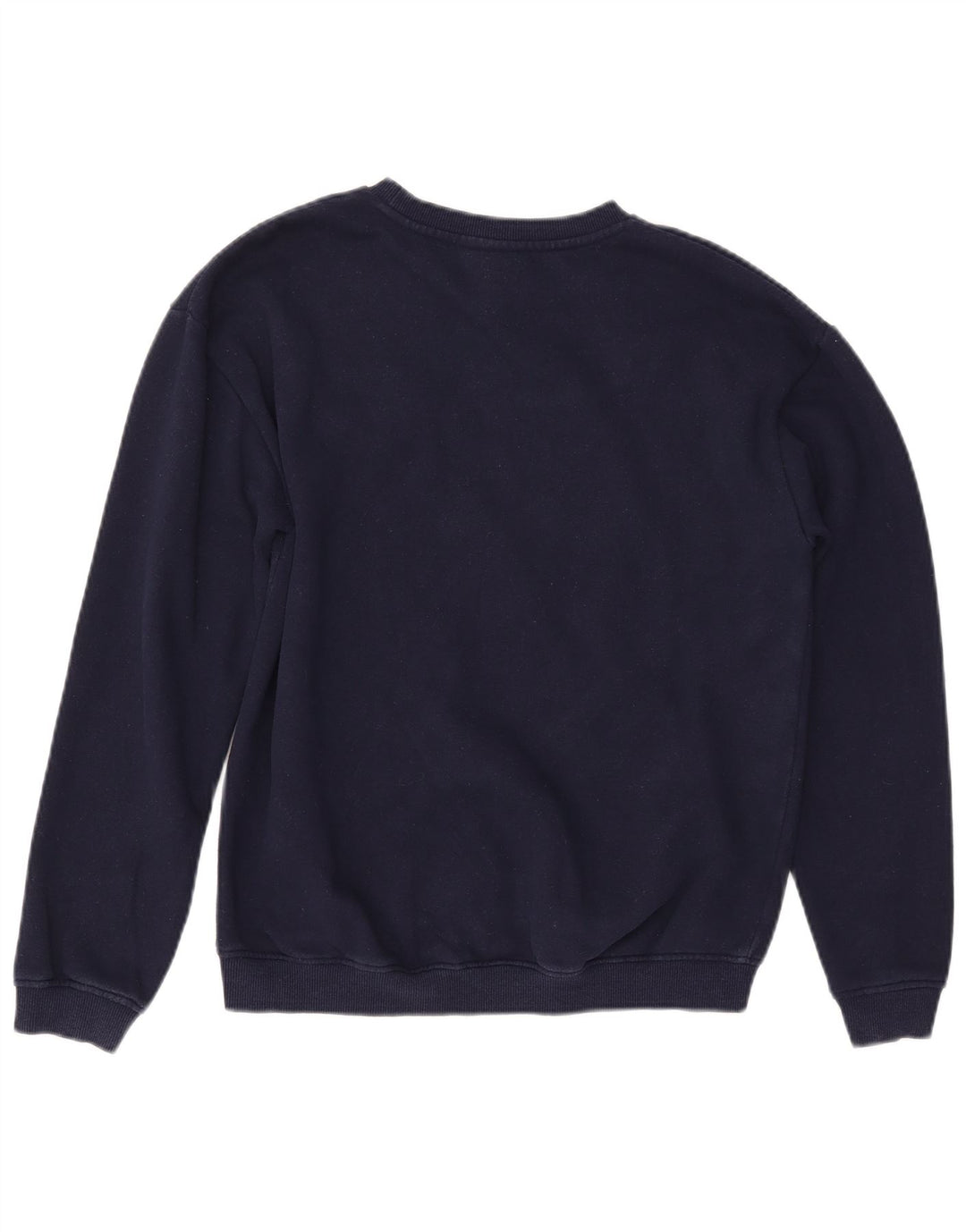 ELLESSE Grafisk Sweatshirt Jumper UK 12 Medium Marineblå Bomuld